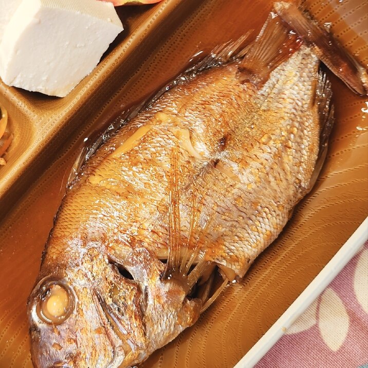 【おかず】真鯛の煮付け